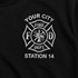Personalized Fire Department T-Shirt – Your Department (TS-FIRE18)
