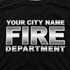 Personalized Fire Department T-Shirt – Your Department (TS-FIRE18)