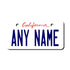California License Plate