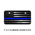 Blue Line Subdued American Flag License Plate