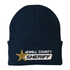 Sheriff Embroidered Star Custom Bar Logo Beanie w/ Cuff (1501KC-BARLOGO-SH)