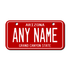 Personalized Arizona 3" X 6" Aluminum License Plate Version 2