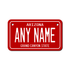 Personalized Arizona 4" X 7" Aluminum License Plate Version 2