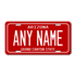 Personalized Arizona 6" X 12" Aluminum License Plate Version 2