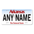 Arkansas License Plate Custom Printed With Your Text, Choose Your Plate Size, Enter Your Text - Free Shipping  Version 3