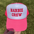 Barbie Crew Pink and white trucker hat