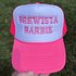 Brewista Barbie  Embroidered Retro Trucker Hat