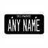 Personalized Delaware 2" X 4" Aluminum License Plate Version 2