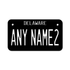 Personalized Delaware 4" X 7" Aluminum License Plate Version 2