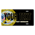 US Army Seal / Black Background License Plate Custom Printed With Your Text, Choose Your Plate Size, Enter Your Text - Free Shipping