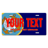 Coast Guard Seal / Navy Background License Plate Custom Printed With Your Text, Choose Your Plate Size, Enter Your Text - Free Shipping