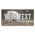 Baseball Background Plate Custom Printed With Your Text, Choose Your Plate Size, Enter Your Text - Free Shipping