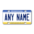 Personalized Pennsylvania 3" X 6" FRP Plastic License Plate Version 1
