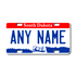 Personalized South Dakota 3" X 6" FRP Plastic License Plate Version 1