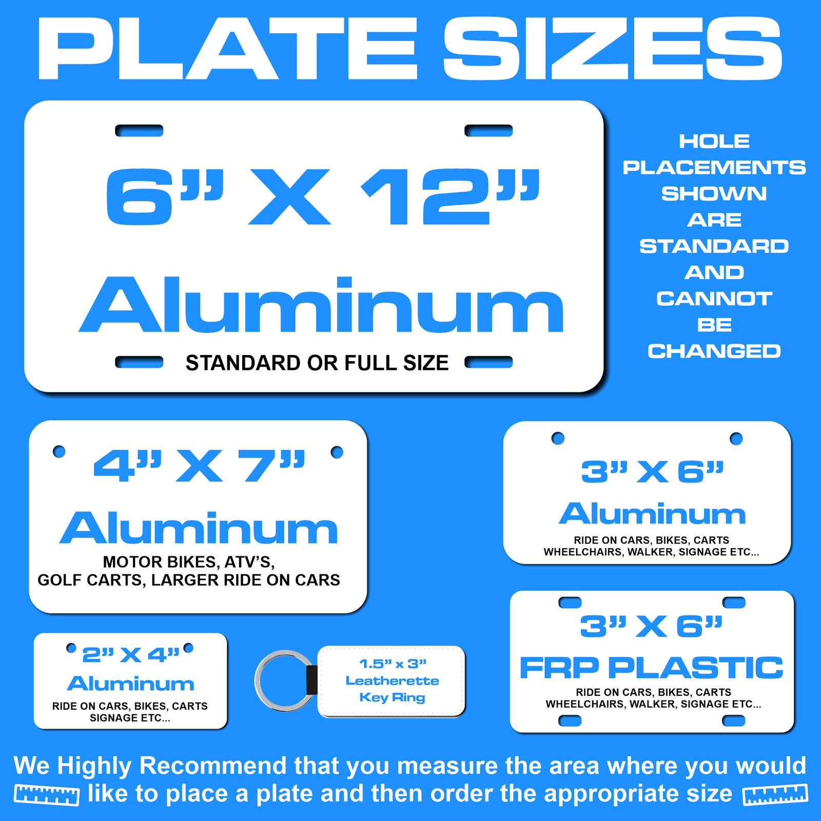 Blue Lightening Background License Plate