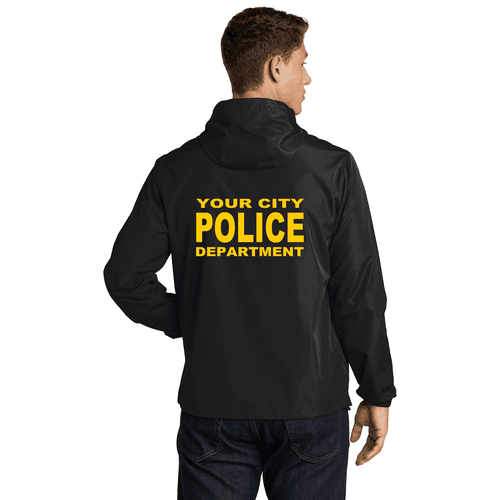 Custom Imprinted Law Enforcement Packable Hooded Raid Jacket Printed ...